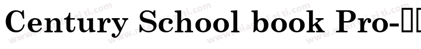 Century School book Pro字体转换